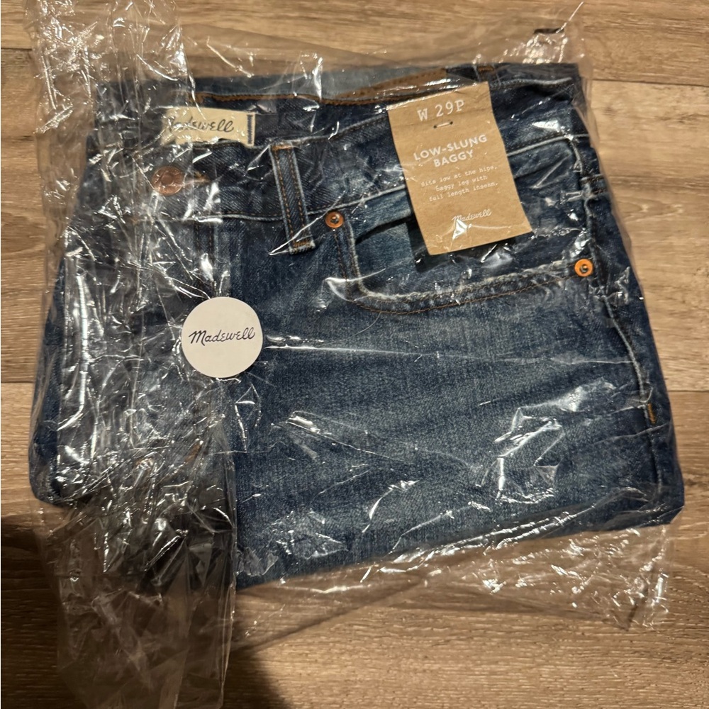 Madewell petite low slung baggy jeans in moffat wash 29P - Picture 6 of 8